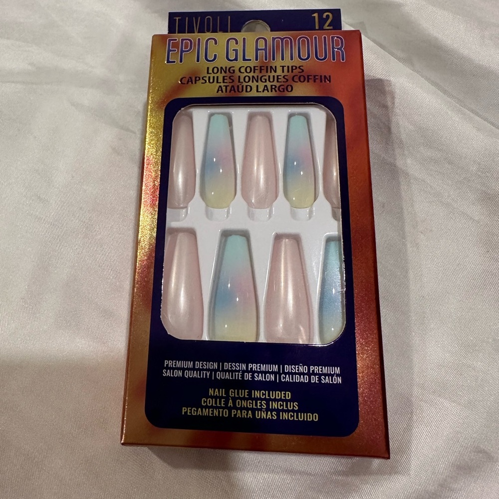 Tivoli Gradient Coffin Nail Tips